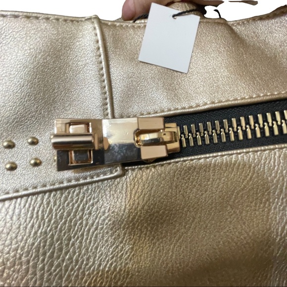 Ruby Collection Large Bag with Wallet & long strap Gold with Gold hardware. - Picture 5 of 16